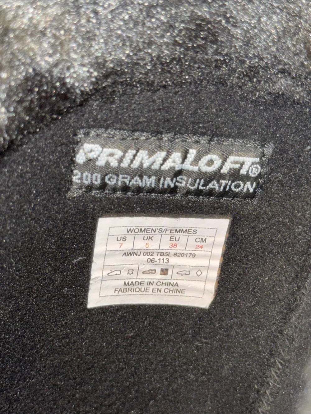 The North Face Brianna Black Tall Faux-Fur Trim Winter Boots US 7 Primaloft 200g